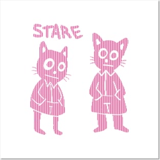 Stare Cat Posters and Art